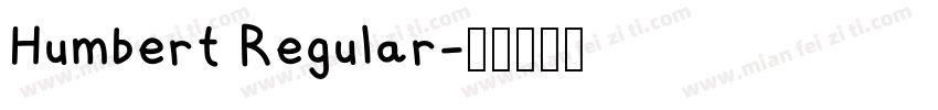 Humbert Regular字体转换